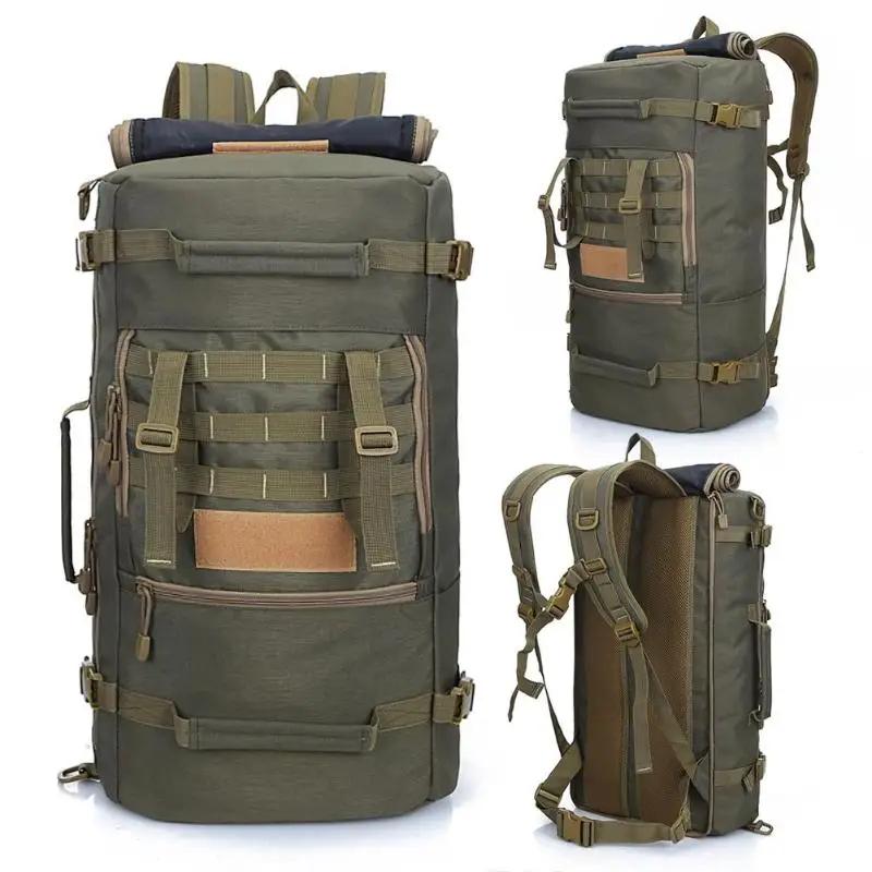 

2017 Large 50L Outdoor Sports Bag Unisex Tactical Waterproof Backpacks Hiking Camping Travel Climbing Bags For Men Women