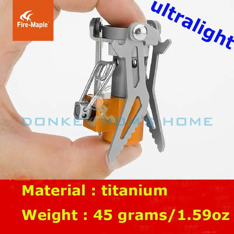 

Ultralight 45G/2600W Fire Maple Titanium Portable Folding Gas Burner Mini Outdoor Gas Stove Cooking Camping Equipment Cookware