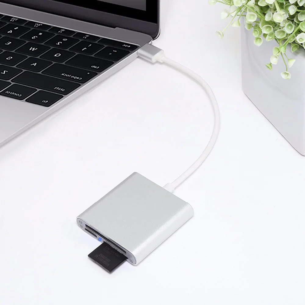 Мульти все в 1 usb type C для CF SD TF камера внешняя кардридер для Macbook Pro Air телефон OTG USB-C устройств супер скорость