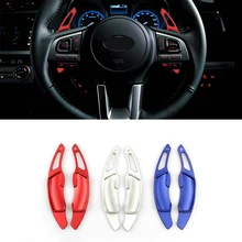 Para subaru forester impreza legacy outback XV patilhas volante modificado guarnição interior acessórios do carro 2014 2016 2017