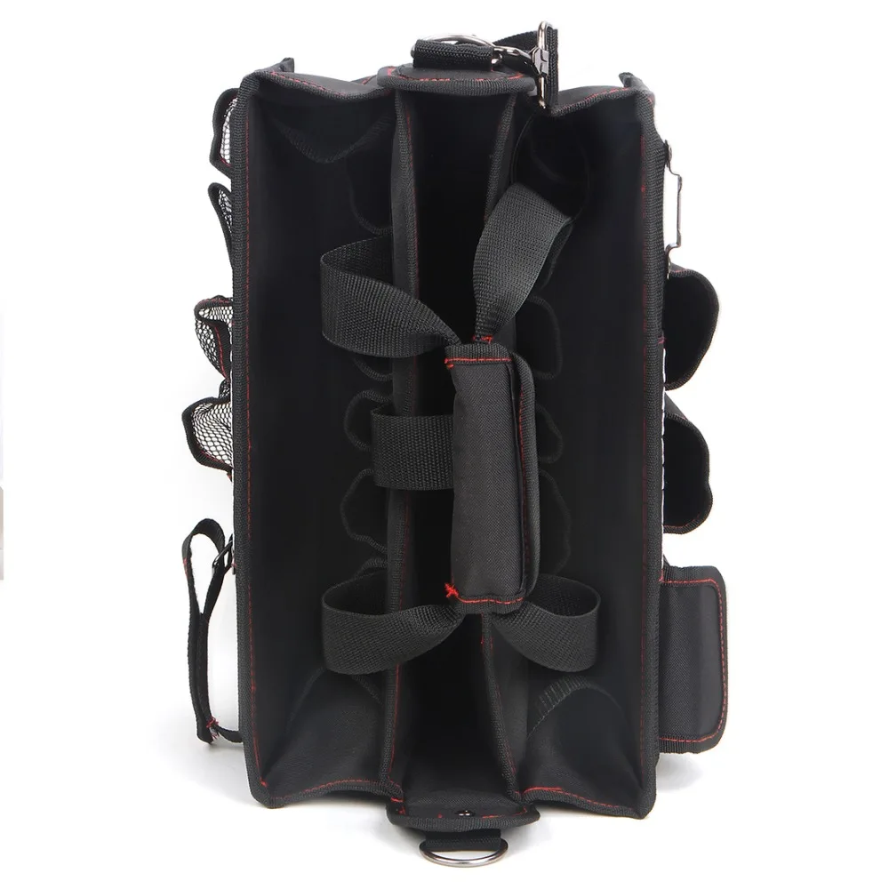 WORKPRO 600D Shoulder Tool Bag with Center Tray Waterproof Tool Kits Bags Pockets for Electrican Bags