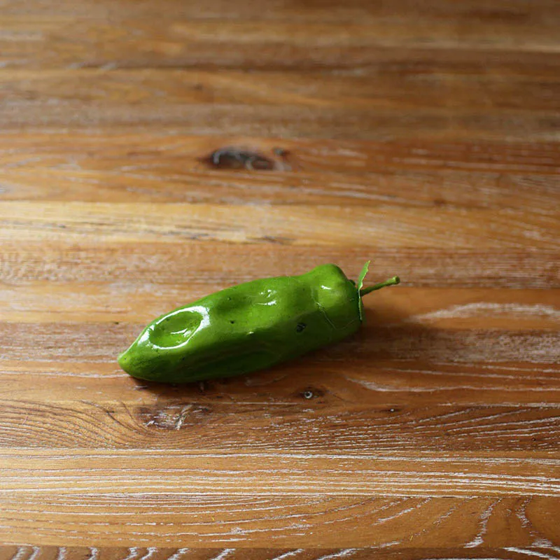 1 шт. пластиковый реалистичный реквизит для фотосессии кухонный горячий дисплей имитация поддельная модель домашний декор растительный искусственный - Цвет: Green Chili