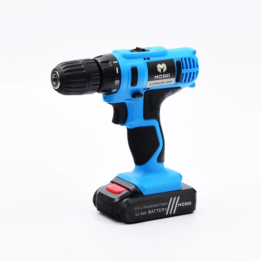 MOSKI ,2017 NEW 21V DC New Design Mobile Power Supply Lithium Battery Cordless Drill/Driver Power Drill Tools Electric Drill