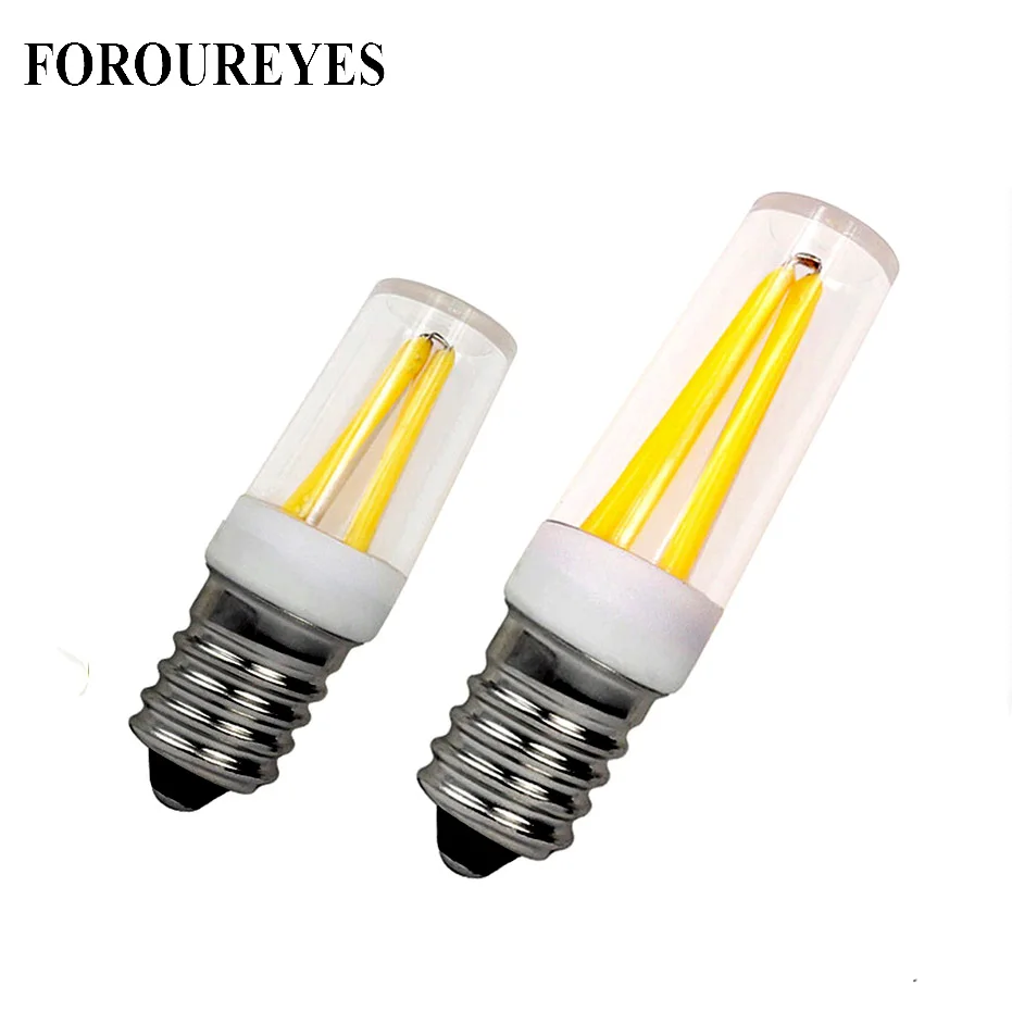 E12 LED Lamp 220V 110V E14 Fridge Light Bulb Filament COB lamparas For Chandelier replace 30W 40W Halogen Light