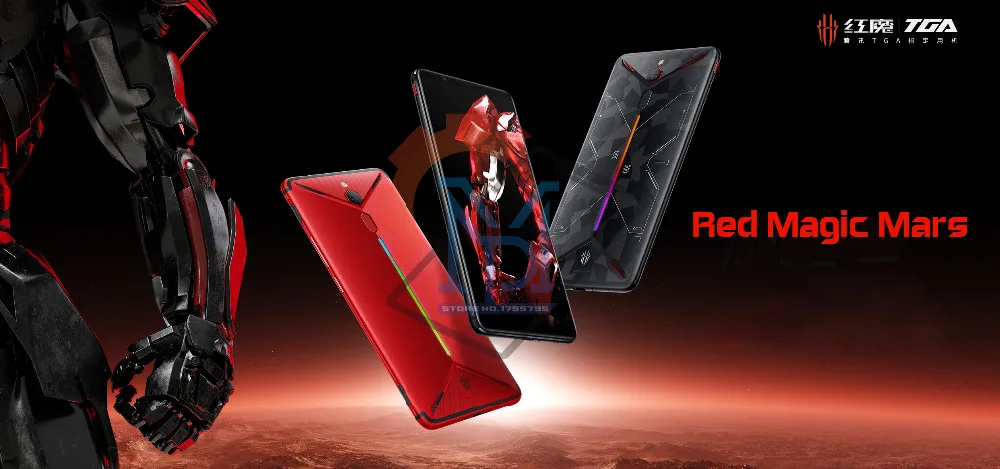 Игровой телефон zte Nubia Red Magic Mars, 6,0 дюймов, 6 ГБ/8 ГБ/10 Гб ОЗУ, 128 ГБ/256 Гб ПЗУ, восьмиядерный смартфон Snapdragon 845 на базе Android 9,0