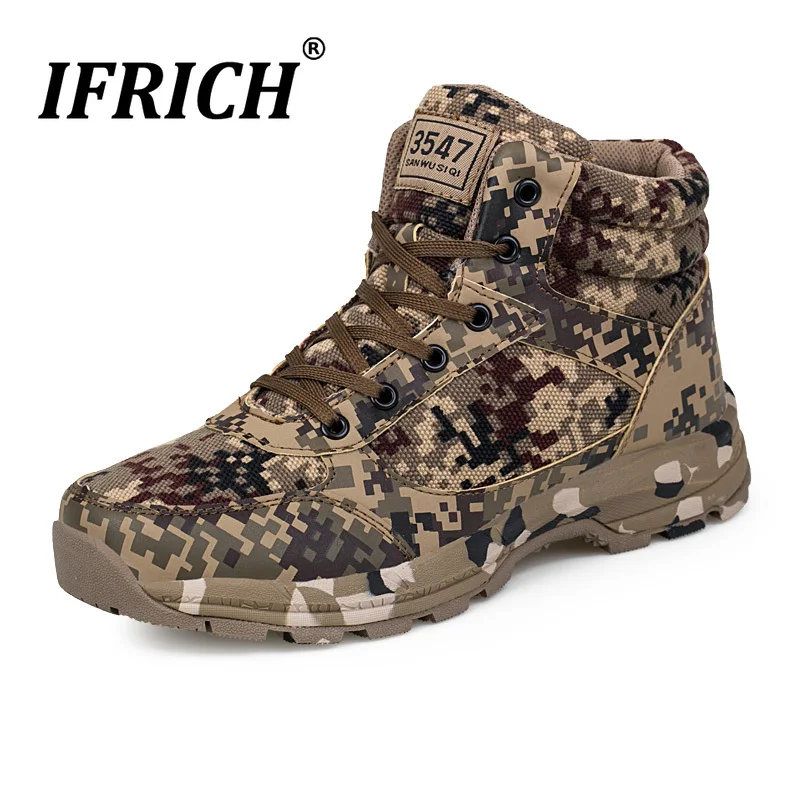 

Winter Warm Men Snow Boots High Quality Army Boots For Mens Outdoor Camouflage Men Boots Large Size Man Trekking Shoes With Fur