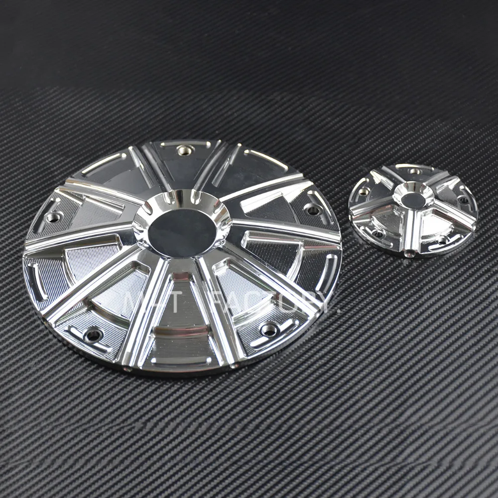  Motorcycle Derby Cover Timer Timing Cover Tank Cap Black&Chorme Billet Aluminum For Harley 1999-201