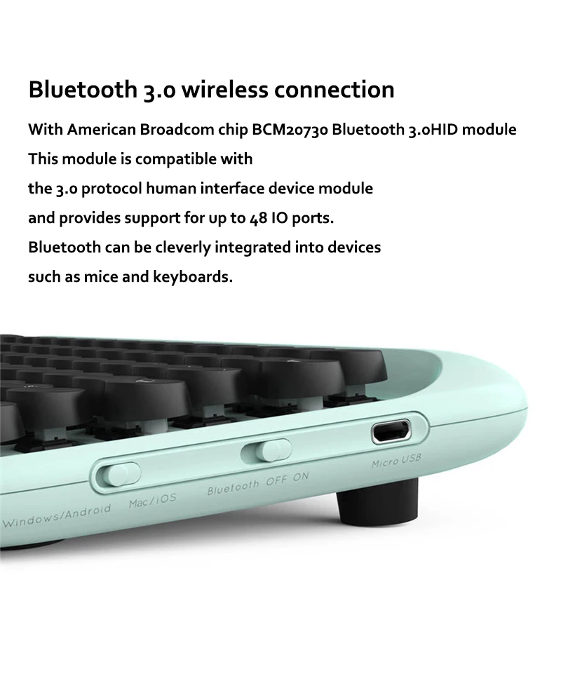 Xiaomi Механическая Bluetooth 79Key клавиатура светодиодный с подсветкой usb порты для ноутбуков настольные планшеты компьютеры игровая клавиатура пишущая машинка