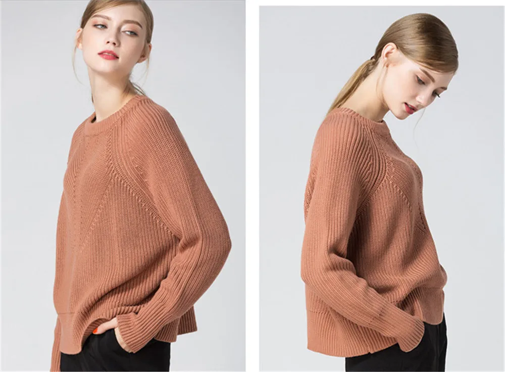 All Occasion Match Women Pullover Sweater Women Sweater Fashion Long Sleeve O-neck Twist Knitted Christmas Sweaters (7)