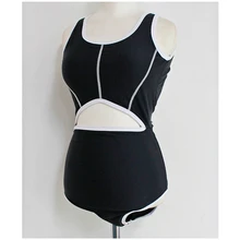 Женский сплошной сексуальный вырез высокий Монокини со шнуровкой пляжная одежда с открытой спиной Мягкий купальный костюм бикини черный женский купальник