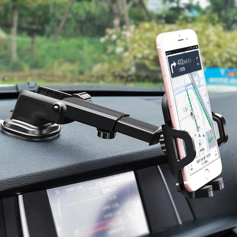 

Luxury Car Phone Holder For iPhone X XS 8 7 Plus Windshield Car Mount Phone Stand Car Holder For Samsung S10 9 8 for xiaomi mi 9