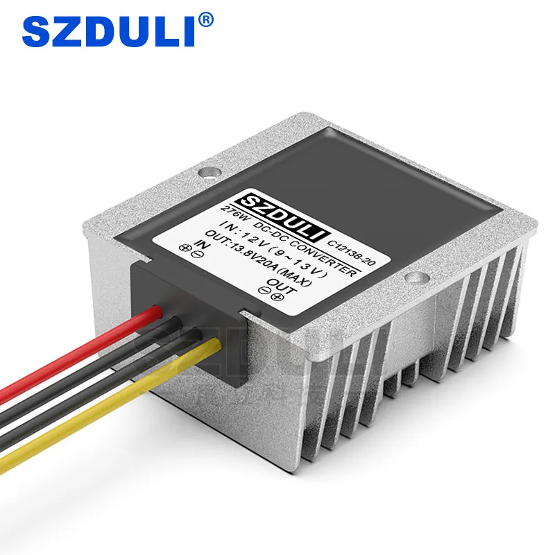 12V постоянного тока до 13,8 V 20A DC power boost модуль 12V постоянного тока до 13,8 V 276W Автомобильный трансформатор конвертер CE по ограничению на использование опасных материалов в производстве