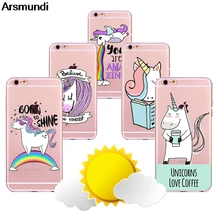 Arsmundi font b 2018 b font New Arcobaleno Unicorn Phone Cases for font b iPhone b