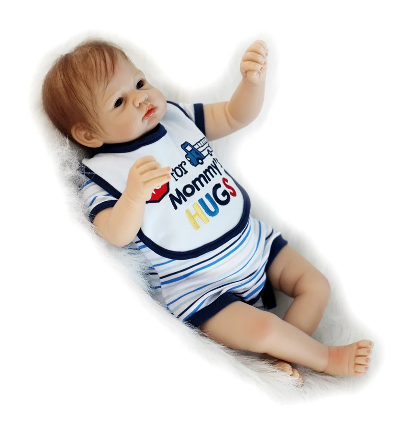 Boneca do Bebê Dollmai Polegada Boneca Bebes Reborn Bonecas Menina Lifelike Silicone Moda Menino Recém-nascido Bebês 55 cm 22 6 China doll baby Suppliers