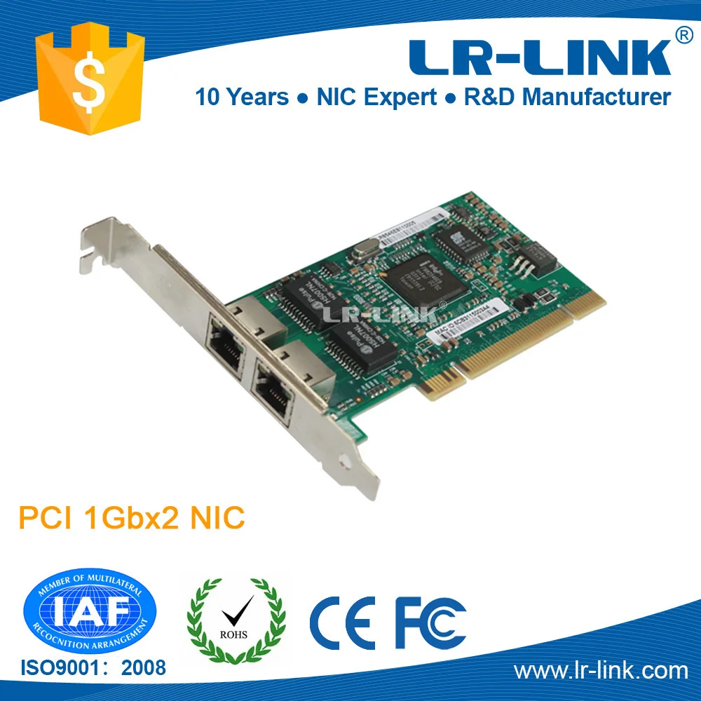 LR LINK LREC7212MT 32bit pci 10/100/1000 Мбит/с Intel 82546 чипсет сетевой карты|card card|card |