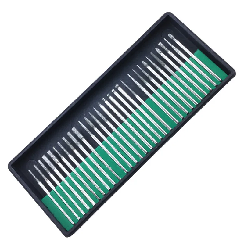 

YZWLE 30PCS/set Drill Bits Kits Nail Drill Set Shank 3/32" Manicure and Pedicure