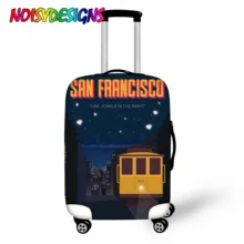 NOISYDESIGNS Travel Protective Cover Landscape Printed Suitcase Elastic Dust Cover Trolley Luggage Case Bag Travel Accessories