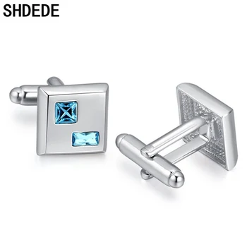 

SHDEDE Cuff Links For Mens Button Crystal from Swarovski Cheap Cufflinks Wedding Fashion Jewelry Accessories -29182
