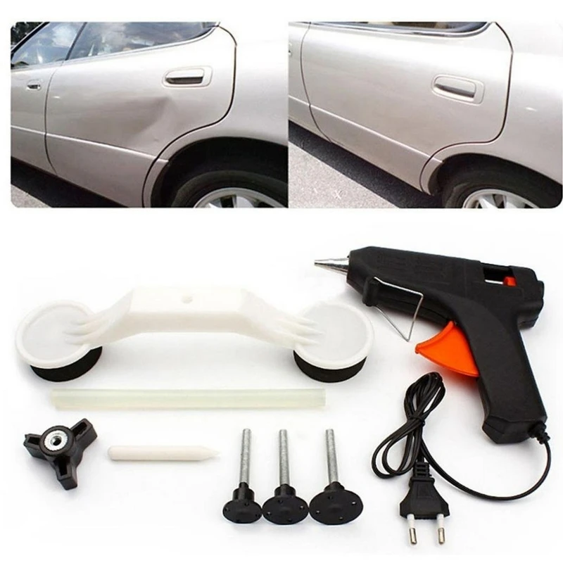 Car Dent body Damage Repairer Bumping Tool Remover Car Sheet Metal Repair Tool Easy To Use  Polishing & Grinding Materials Set