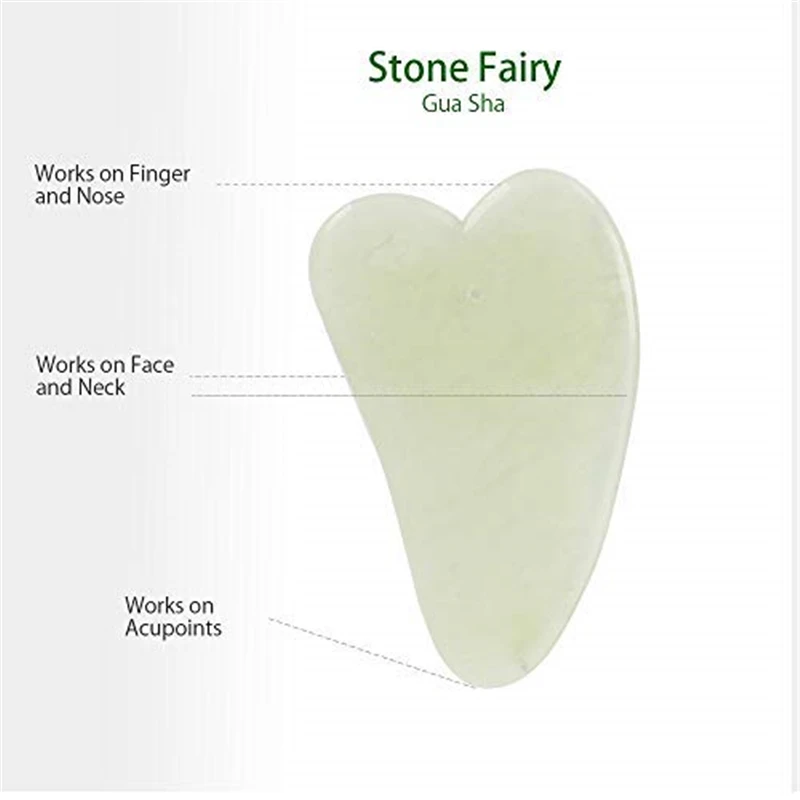 1 шт. зеленый натуральный нефрит для массажа ролик+ 1 шт. нефритовый гуаша доска для подтяжки лица Уход за здоровьем тонкий расслабляющий ролик инструмент для выскабливания Премиум
