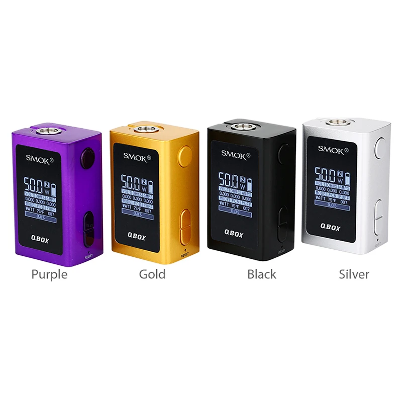 Vape Mod SMOK QBOX TC Box MOD встроенный аккумулятор 1600 мАч подходит для SMOK TFV8 Детский Танк Атомайзер VS Smok Alien/T-priv E-cigs Box Mod