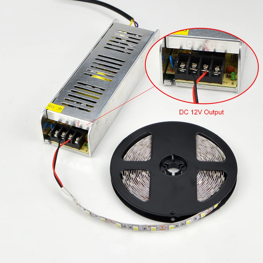 Светодиодный Питание светильник ing трансформатор AC/DC 12V 3A 5A 8A 10A 12A 15A 16A 20A 30A адаптер СВЕТОДИОДНЫЙ Переключатель Драйвер для светодиодный полосы светильник