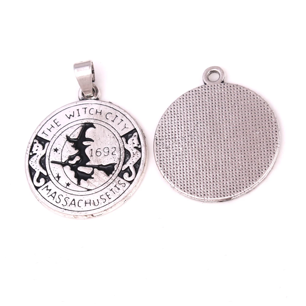 Викингов педант ведьма подвеска Magick амулет Салем 1692 Луна кошка метла|pendant amulet|viking