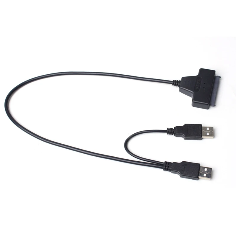 

USB 2.0 to SATA 7+15 Pin Adapter Cable 22Pin For 2.5in HDD Hard Disk Drive USB 2.0 Adapter Cable SATA Data Cable For 2.5 HDD L