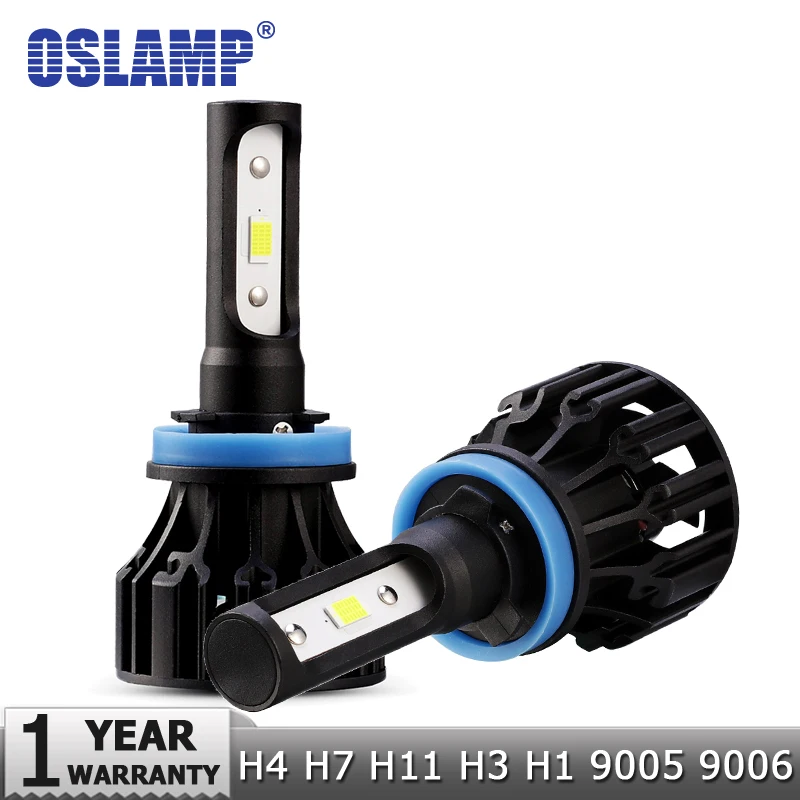 Oslamp 72 Вт удар водить автомобиль Фары для авто H4 H7 H11 H1 H3 9005 9006 9007 Hi-Lo луч 8000lm 6500 К авто фары противотуманные DC12v 24 В