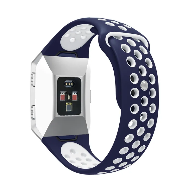 Double color For Fitbit Ionic accessories pulseira strap replacement Silicone wriststrap For Fitbit Ionic smart bracelet H35 #0 (13)
