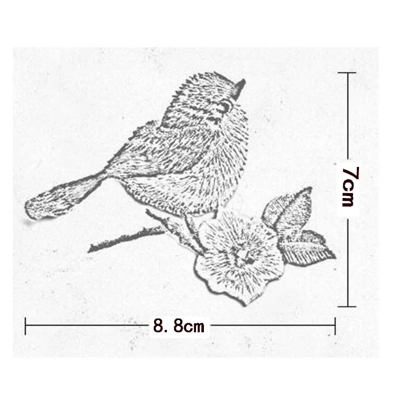 1 шт. Новинка 3D ремесло шитье вышитое Железо на аппликация патч птицы DIY аксессуары для одежды