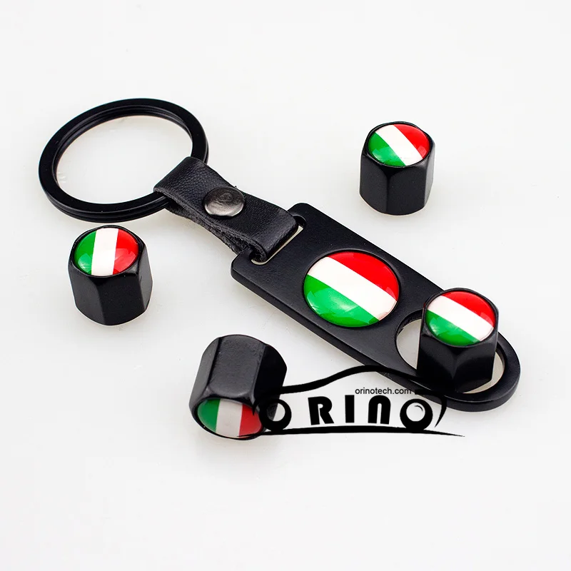 Italy Flag Car Wheel Tire Valve Cap