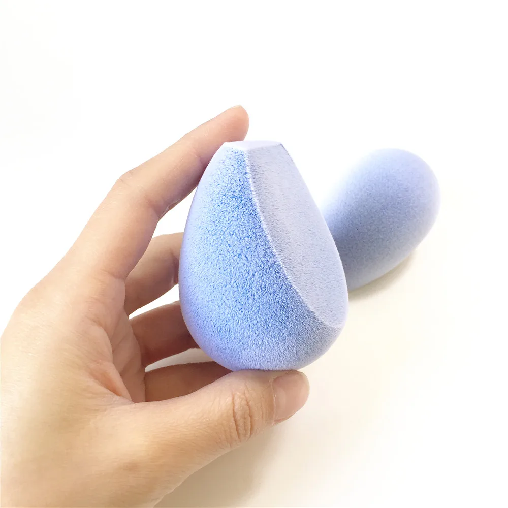 Bdbeauty бархатная губка для смешивания макияжа Mircofiber Небесно Голубой 3 сторонний
