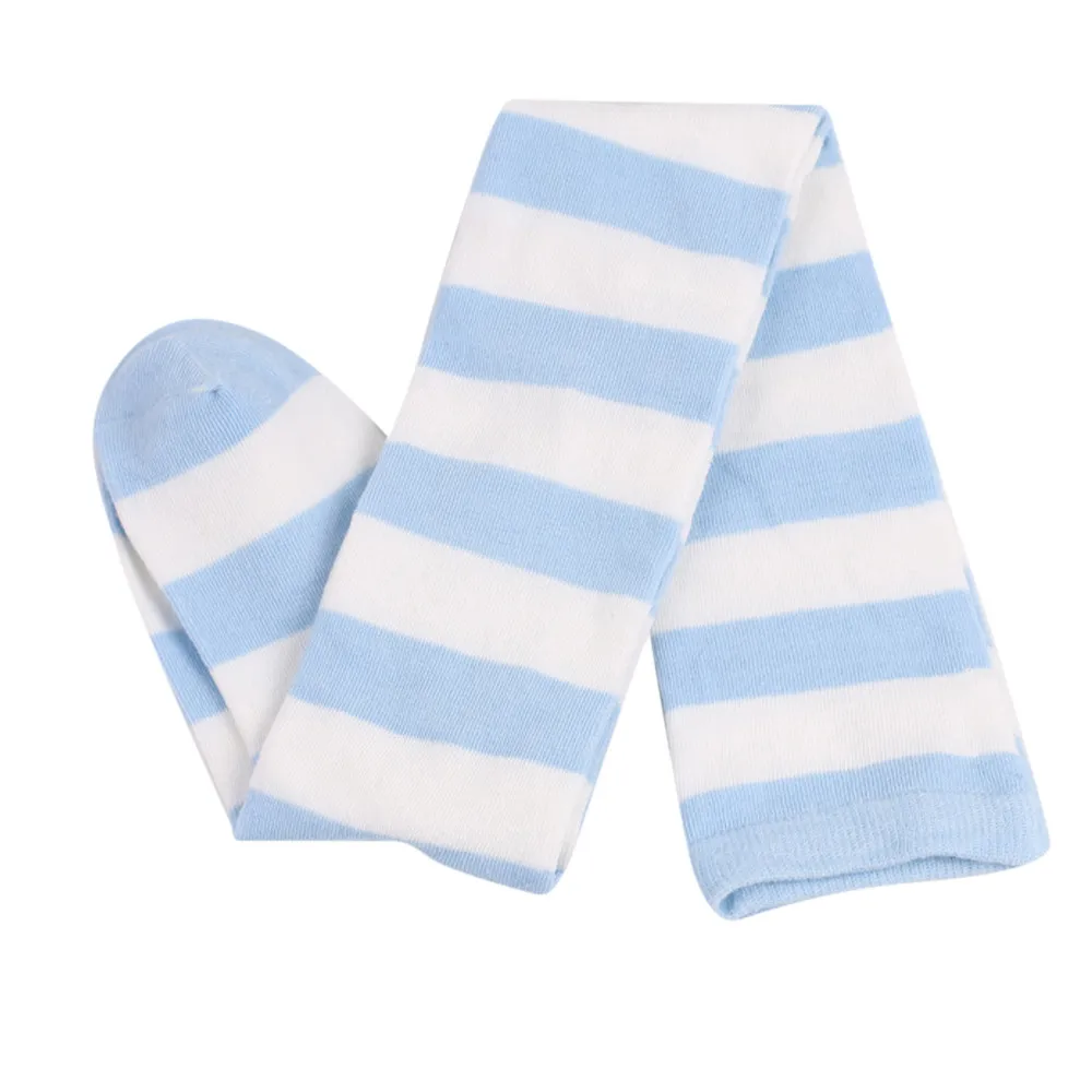 Light blue Гольфы для девочек, женские сексуальные тонкие полосатые гольфы, Осенние гольфы для рождества, Хэллоуина, пасхального бала, костюма для вечеринки, гольфы - Цвет: Light blue