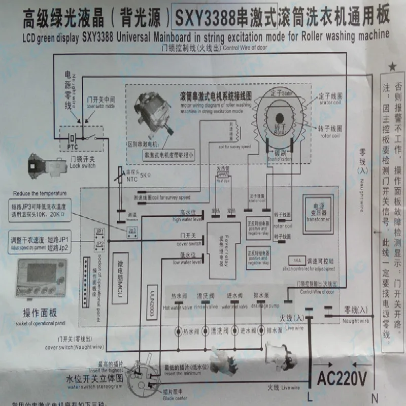 Новый набор для барабанной стиральной машины универсальная пластина SXY3388