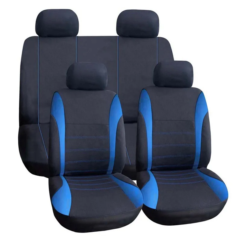 

(Front + Rear) universal Flax car seat covers For mitsubishi asx montero outlander 3 xl pajero 2 3 4 full sport colt of 2018