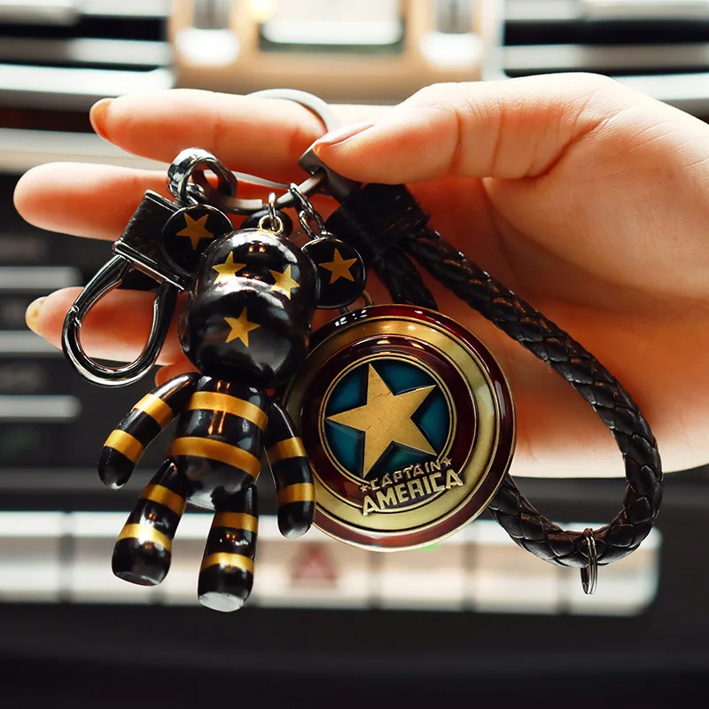 

Marvel Avengers Thor's Hammer Mjolnir Keychain Captain America Shield Hulk Batman Mask KeyChain Keyrings Drop Shipping Wholesale