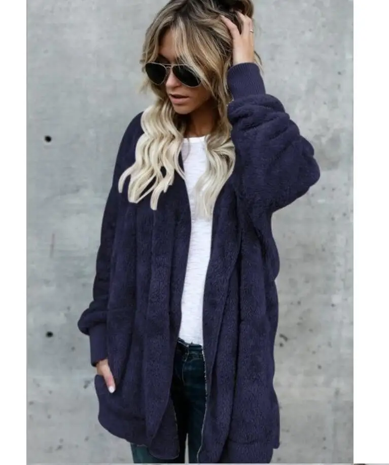 Элегантное женское пальто из искусственного меха, осенне-зимняя теплая мягкая меховая куртка, женское плюшевое пальто, повседневная верхняя одежда, Двусторонняя одежда