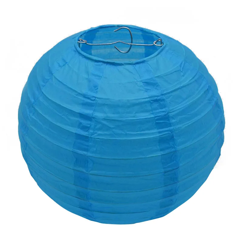 PL14blue 1 шт. китайский фонари из тканевой бумаги 10/15/20/25/30 см круглый светильник, шарики висит Бумага мяч для свадьбы, праздника, вечерние украшения - Цвет: PL14blue