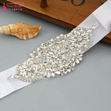 Прозрачный горячий модный пояс свадебные пояса хрустальные элегантные аксессуары для свадьбы свадебный пояс ZA008