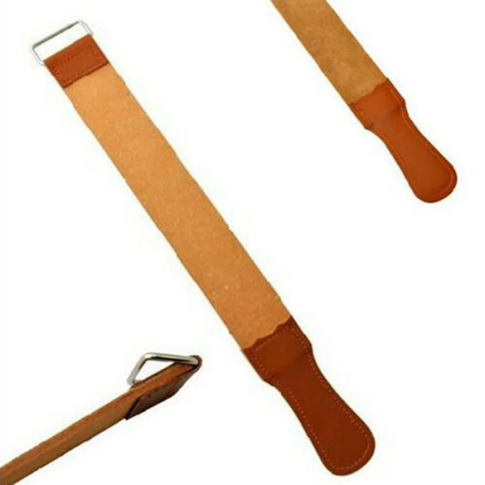 Portable Barber Double layer Genuine Leather Shaving Strop Straight
