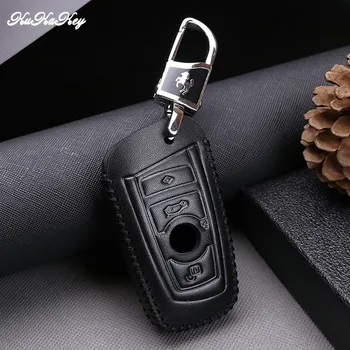 

Leather Car Key Case Cover Bag Holder For BMW 520 525 f30 f10 F18 118i 320i 1 3 5 7 Series X3 X4 M3 M4 M5 E30 E34 E90 Key Rings