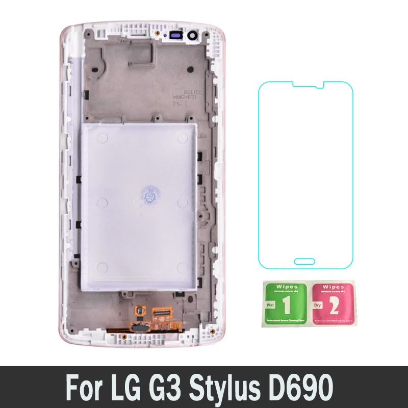 

100% Tested New Replacement Parts LCDs Display For LG G3 Stylus D690 D693 With Frame LCD Touch Screen Digitizer Assembly