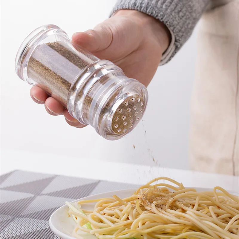 Plastic Spice Salt Pepper Shakers Seasoning Jar Can (3)