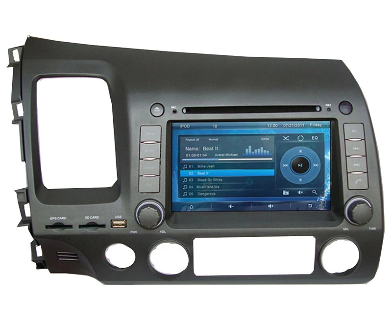 Автомобильный DVD плеер 7 &quotс GPS (опционально) стерео аудио радио BT головное