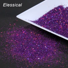 10g фиолетовый Голограмма на очень тонком каблуке ногтей Блеск пыли голографический лак для ногтей Красота пудра с эффектом блеска DIY маникюр ногтей аксессуары WY538