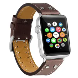 Кожаный ремешок для часов Apple Watch Band 38 мм 44 мм 40 мм 42 мм кожаный ремешок Браслеты сменные полосы для Iwatch Band 83006