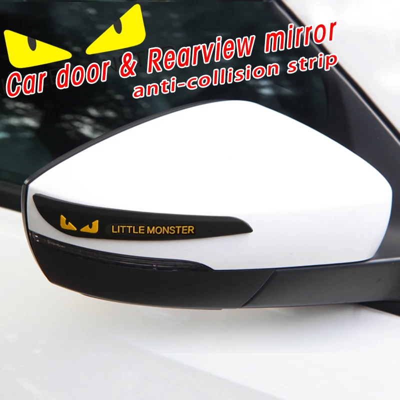 

Car door rearview mirror anti-collision strips edge guard for Kia Rio K2 Sportage Ceed Soul Sorento Optima Forte Cerato Picanto
