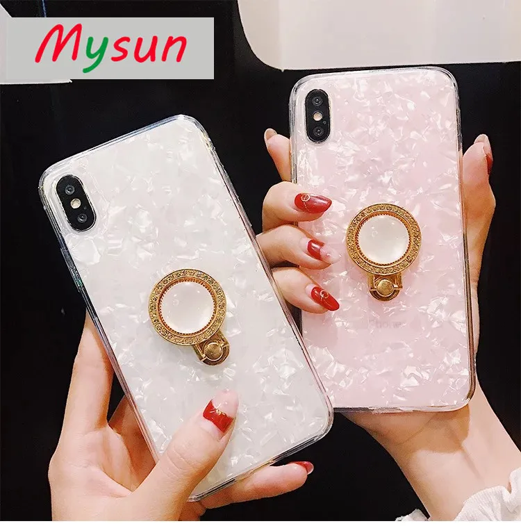 

Soft TPU case for iPhone 6 6s 6plus 6s plus 7 7plus 8 8plus iphone X case Luxury fashion shell cover for girl with ring bag capa
