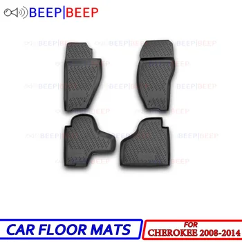 

For Jeep Cherokee 2008-2014 car floor mats carpets auto floor mat dust proof water proof car styling interior decoration